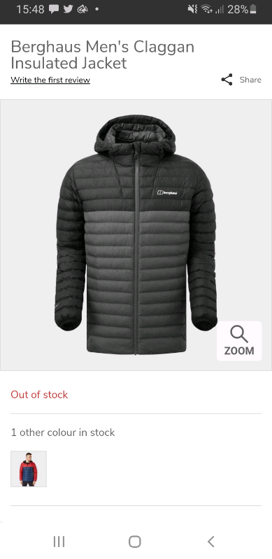men's claggan insulated jacket
